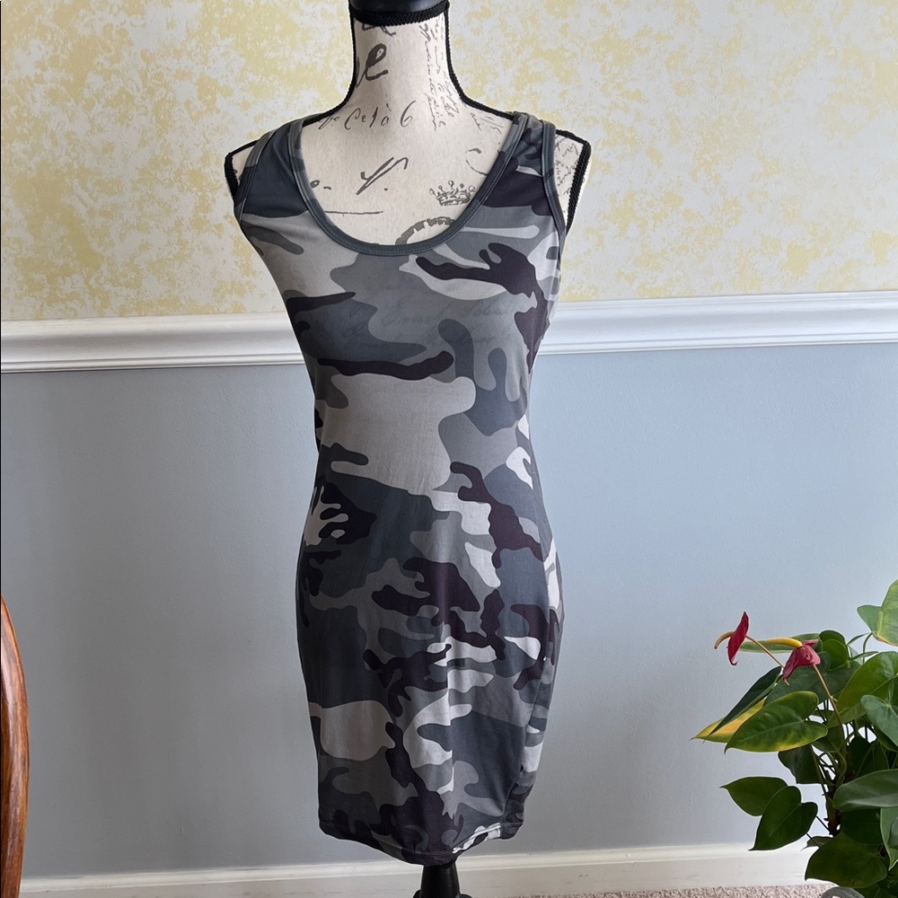 Camouflage Sleeveless Dress